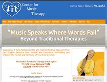 Tablet Screenshot of musictherapyspokane.com